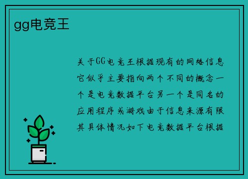gg电竞王